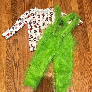 Grinch 2 Piece Outfit Sz 4T